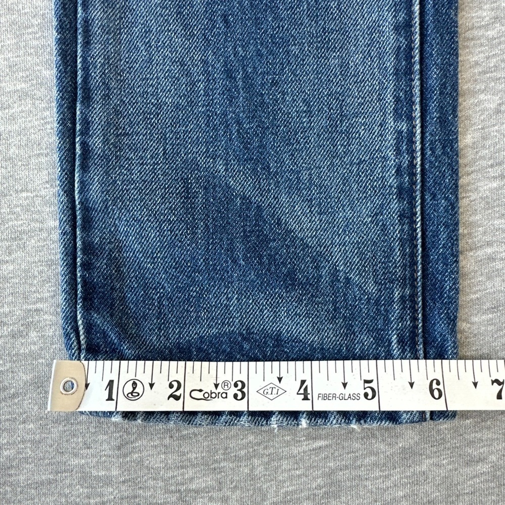 Current Elliott The Slouchy Skinny Jeans Zephyr Destroy Blue W24 Made in USA - Picture 13 of 16